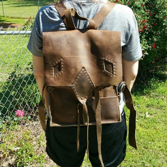 Waltzing Matilda Free People Leather Backpack - Picture 2 of 4